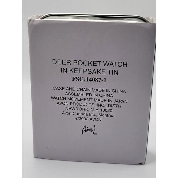 Avon Al Agnew Bass Pocket Watch NOS w Tin 2003 Majestic Waters main image 6